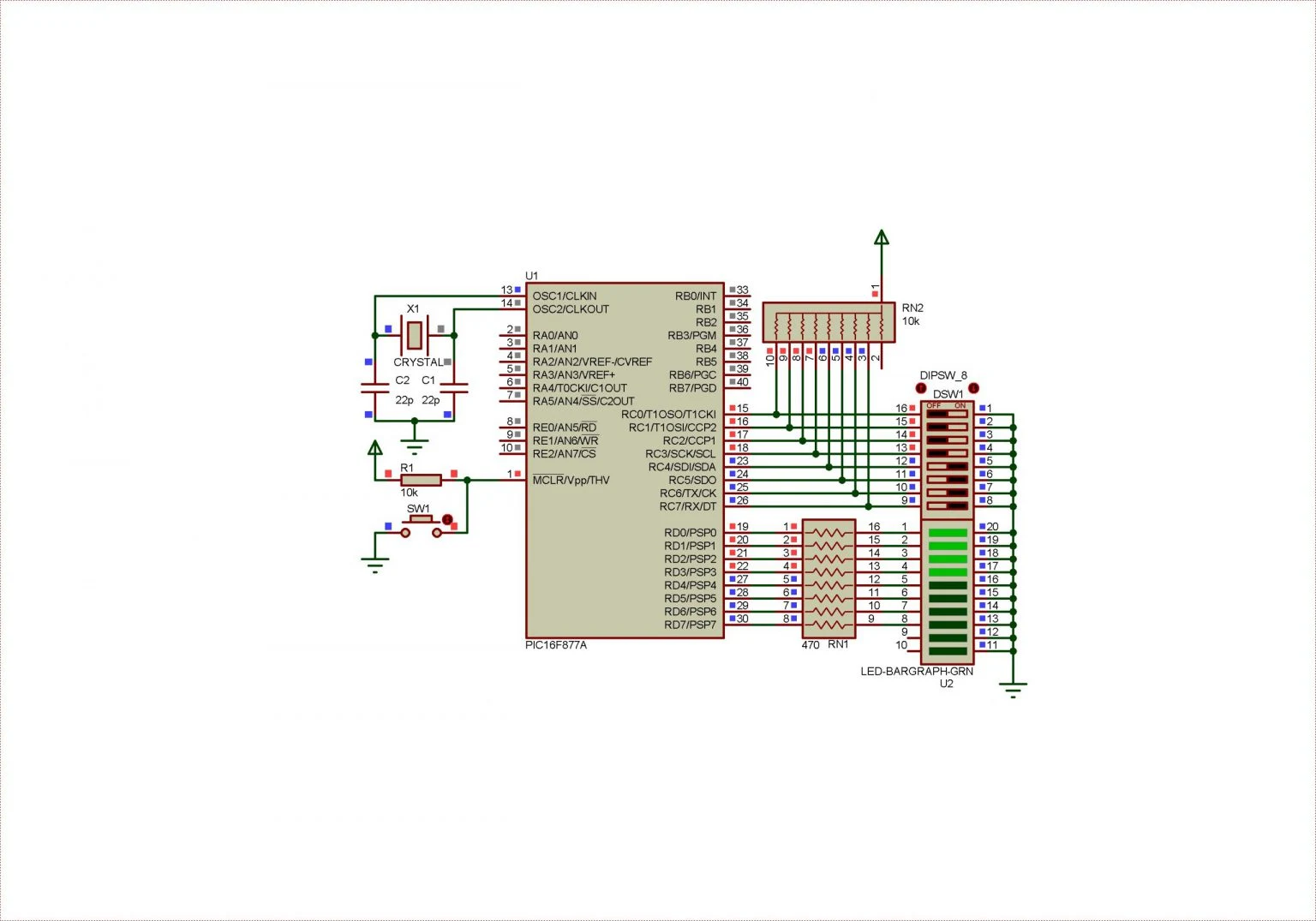 PIC16F877A Basic Digital I/O Port Programming