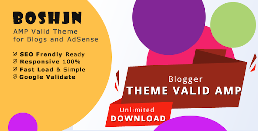 BosHJN AMP - Free Template Blogger Support AMP Blogs