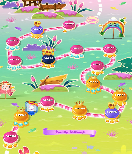 Candy Crush Saga level 10806-10820