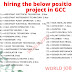 hiring the below positions for project in GCC