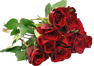 Bouquet Red Roses Flowers Transparent Image