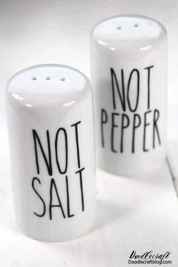 Ceramic Ninja Salt & Pepper Shakers