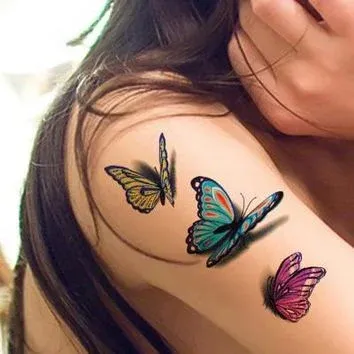 butterfly temporary tattoo