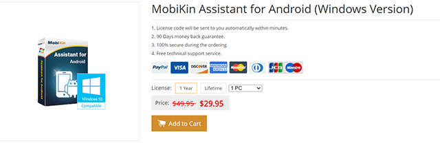 Harga Lisensi MobiKin Assistant for Android