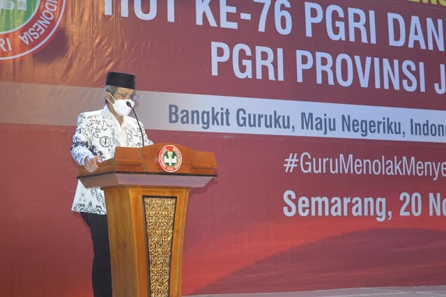 PGRI Jateng Terus Perjuangkan dan Minta Pemerintah Perhatikan Nasib Guru dan Tenaga Honorer