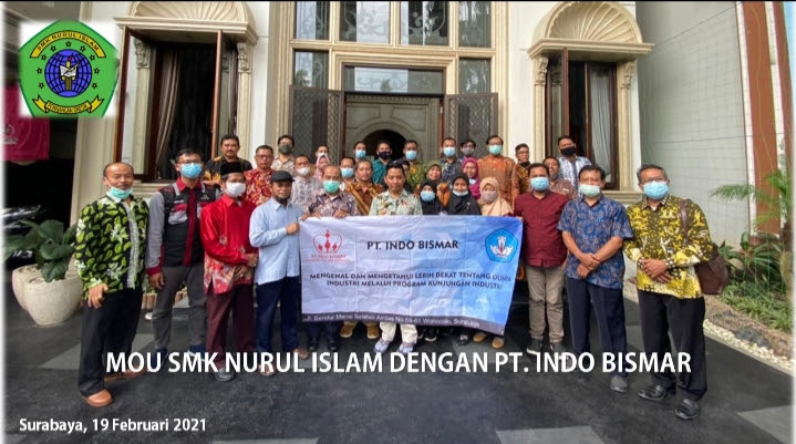Penandatangan MOU SMK Nurul Islam dengan PT. Indo Bismar