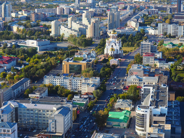 Екатеринбург, вид с небоскреба Высоцкий