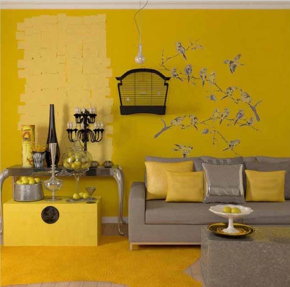 yellow home decor accessories