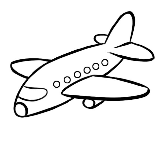 Desenhos de Aviões Para colorir e Imprimir