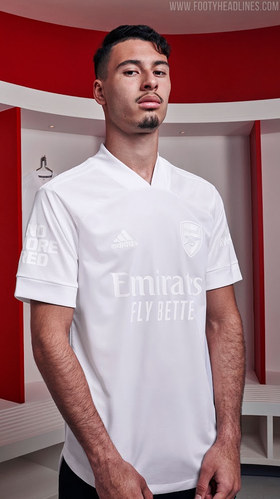 Arsenal 21-22 Whiteout Kit Unveiled - Part of Anti-Violence Campaign -  Footy Headlines