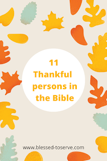 11 examples of thankful people in the Bible