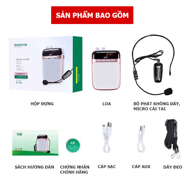 Máy trợ giảng không dây SOAIY S-718