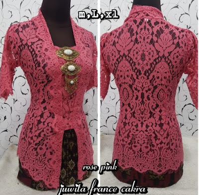 Kebaya semi prancis warna gold