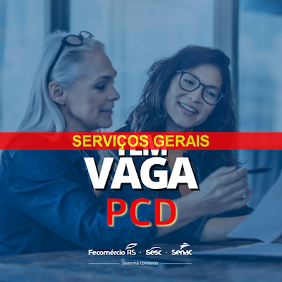 SENAC/RS seleciona Auxiliar de Serviços Gerais em Porto Alegre - PCD