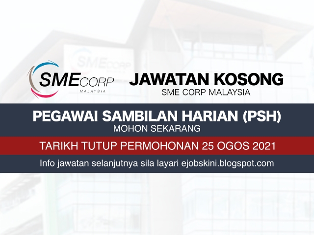 Jawatan Kosong SME Corp Malaysia Ogos 2021