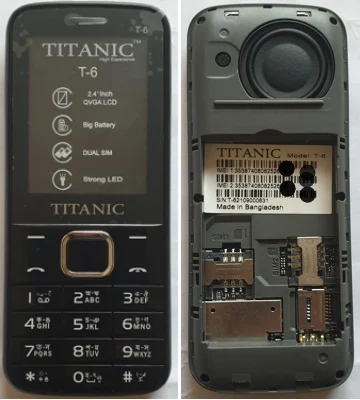 Titanic T6 flash file sc6531e without password