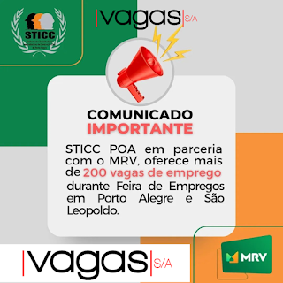 MRV abre mais de 200 vagas de emprego em Porto Alegre e São Leopoldo