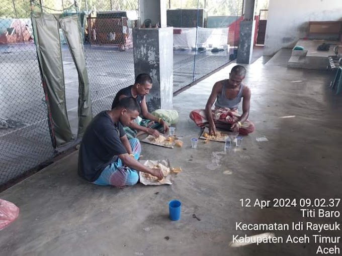 3 Pengungsi Rohingya yang Tersisa di Lapangan Futsal ISC Aceh Timur, 14 Orang Lagi Kemana ya ?