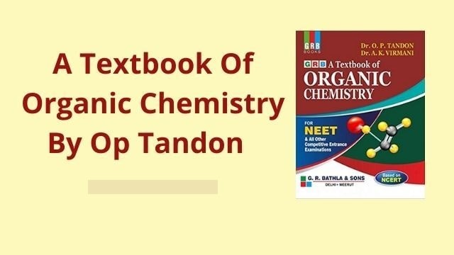 Op Tandon organic chemistry Free PDF