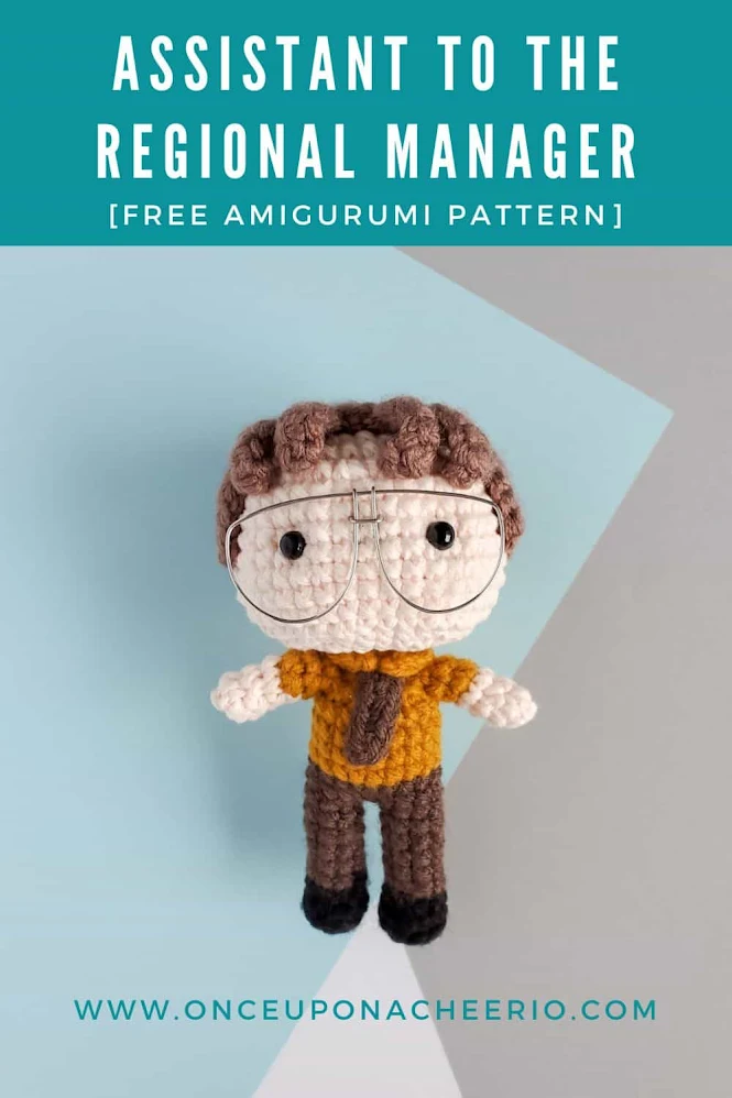 Assistant to the Regional Manager Dwight Schrute Amigurumi Doll Free Crochet Pattern