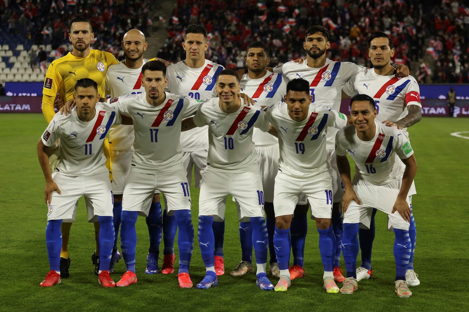Formación de Paraguay ante Chile, Clasificatorias Catar 2022, 10 de octubre de 2021
