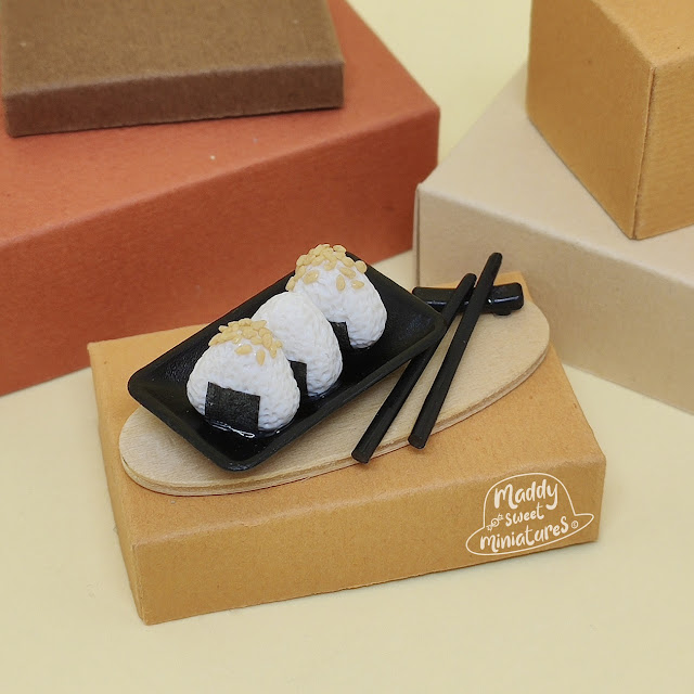 Onigiri in miniatura | Creazioni in Fimo | idea regalo Japanese style 4