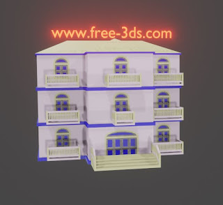 Building 3 royalty free 3d models fbx obj blend
