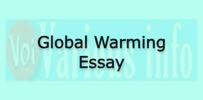 Global Warming Essay for students in English