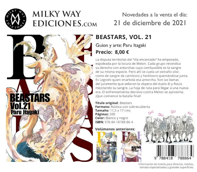 Milky Way Ediciones - Novedades Diciembre 2021