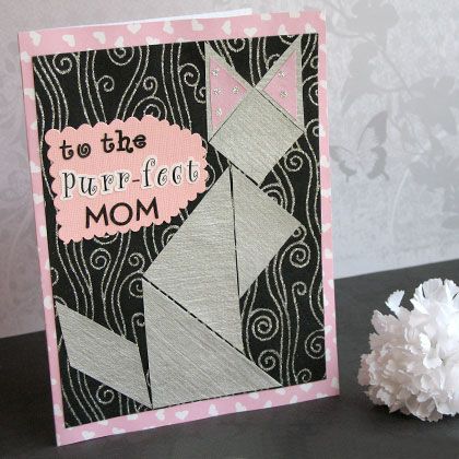 Mother's Day Craft: Tangram Puzzle Card