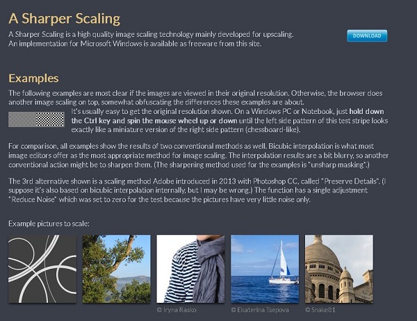 AI Sharpener Scaling photo Optimizer لنظام Windows