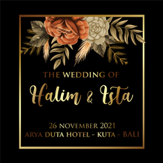 26112021 THE WEDDING OF HALIM & ISTA AT ARYA DUTA BALI - BY 99 W0