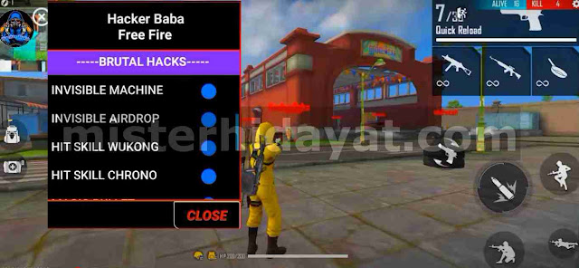 Hacker Baba Apk Free Fire Mod Menu Versi Terbaru