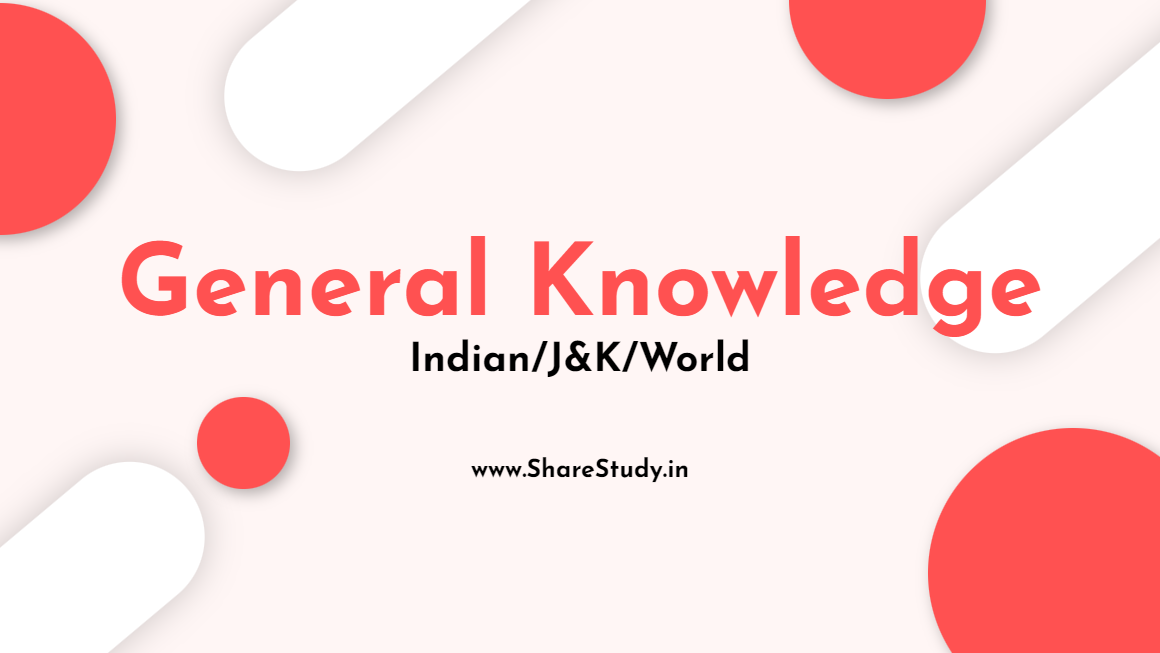 Download FREE Top 1000+ General Knowledge MCQs for Any Competitive Exam in PDF Format 