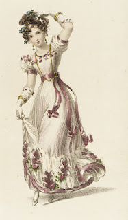 Fashion Plate, ‘Ball Dress’ for ‘The Repository of Arts’ Rudolph Ackermann (England, London, 1764-1834) England, London, July 1, 1827 Prints; engravings Hand-colored engraving on paper