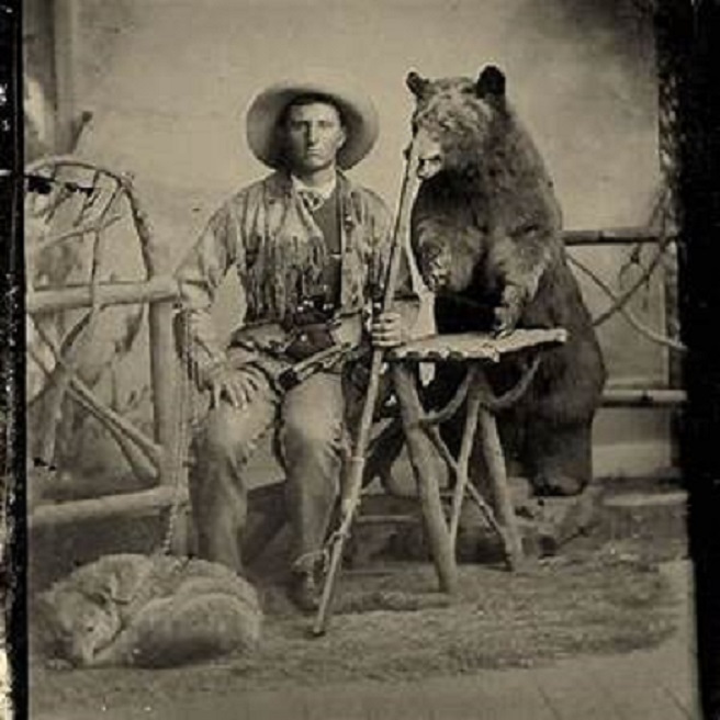 Studio portrait with a stuffed bear...I hope ~