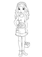 Lego friends coloring page