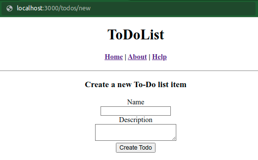 ToDoList new view