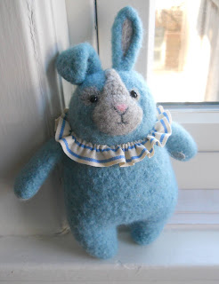 Blue Bunny full body view, marie mayhew designs