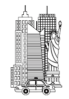 New York Coloring page