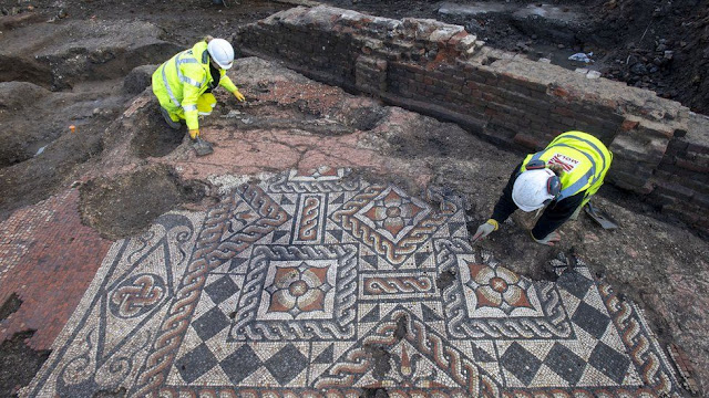 London's largest Roman mosaic find for 50 years uncovered