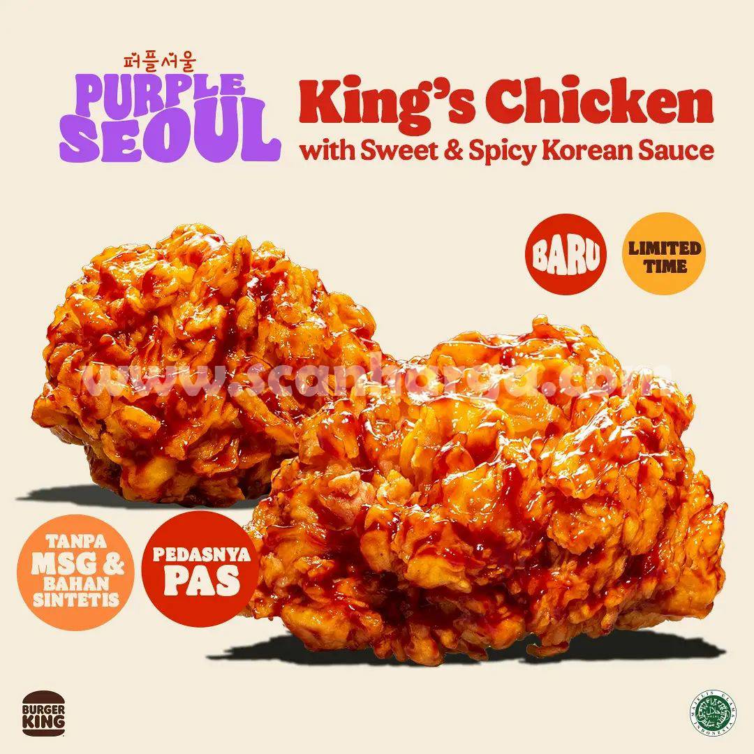 PURPLE SEOUL King’s Chicken dan SUPER FLOAT WITH BLUEBERRY SAUCE