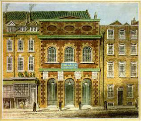 The King's Theatre in London's Haymarket, where Galuppi worked for 18 months