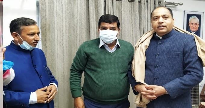 नवीन शर्मा ने जताया मुख्यमंत्री का आभार