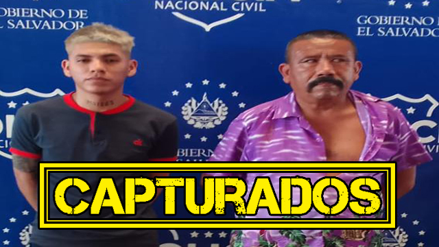 El Salvador: Sargento policial y su hijo son capturados por colaborar con la pandilla 18R en San Salvador