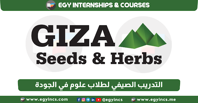 برنامج التدريب الصيفي لطلاب علوم في الجودة من شركة بذور وأعشاب الجيزة Giza Seeds and Herbs Quality Internship