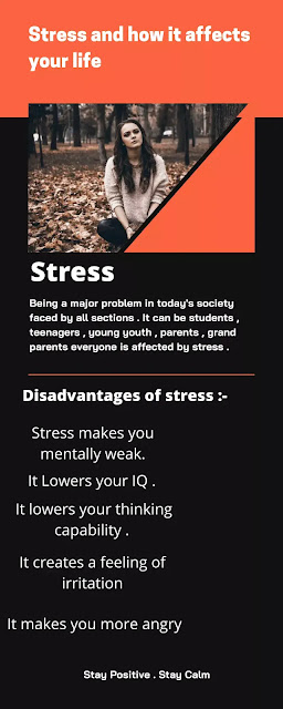disadvantages of being stressed
