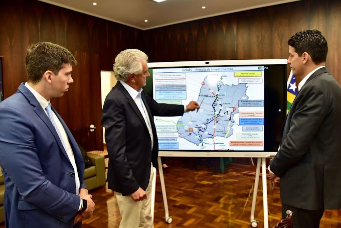 Caiado e ministro de Infraestrutura definem entregas de obras federais em Goiás