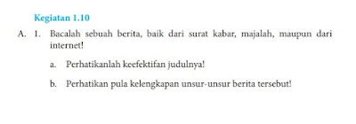Kunci Jawaban Bahasa Indonesia Kelas 8 Halaman 23, 24 Kegiatan 1.10 Bab 1