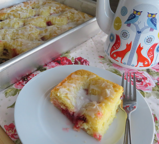 Glazed Cherry Coffee Cake